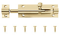 Brass Barrel Door bolt N233 (L)76mm (W)25mm