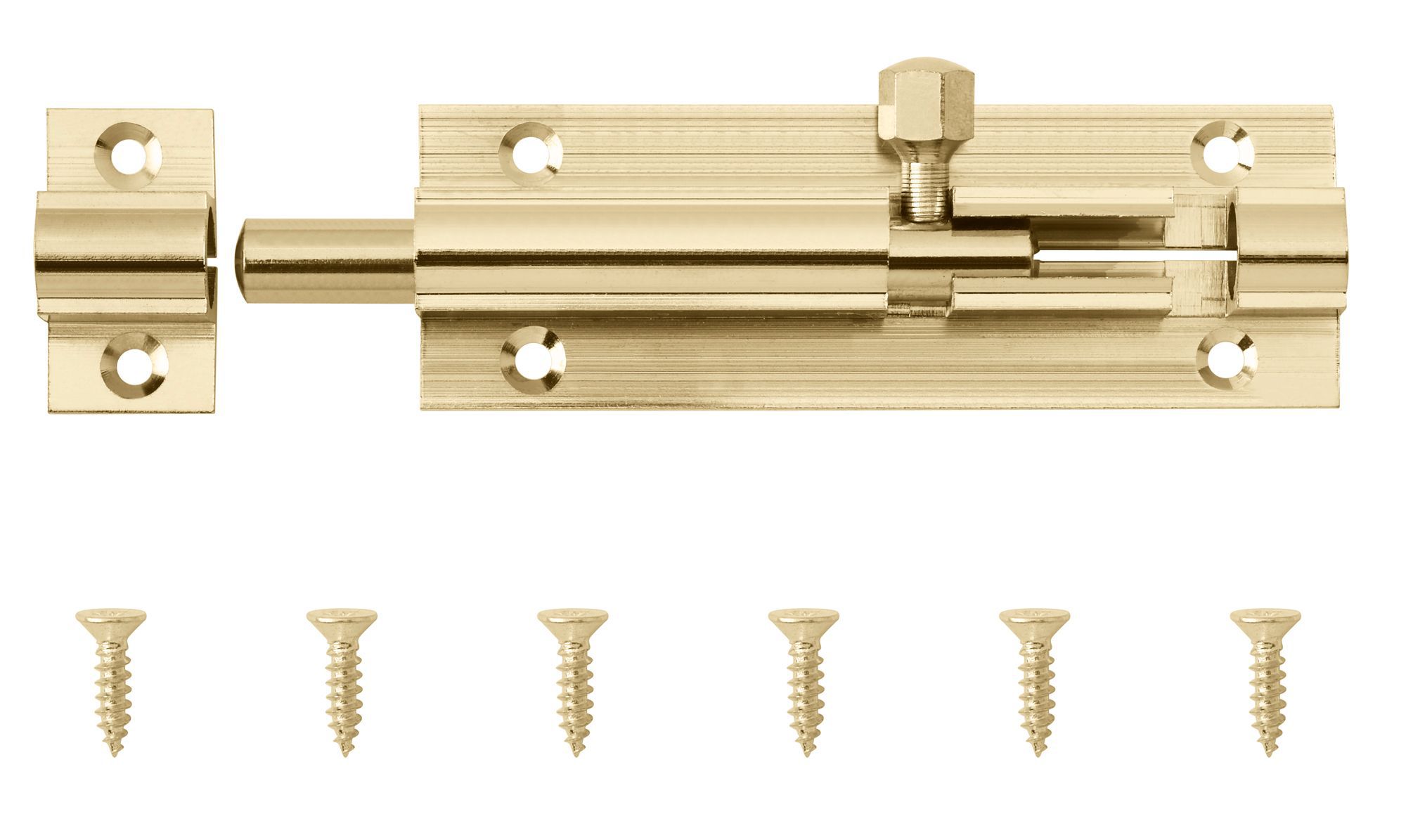 Brass Barrel Door bolt N233 (L)76mm (W)25mm