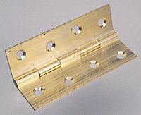 Brass Butt Door hinge (L)50mm, Pack of 20