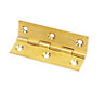 Brass Door hinge (L)76mm, Pack of 20