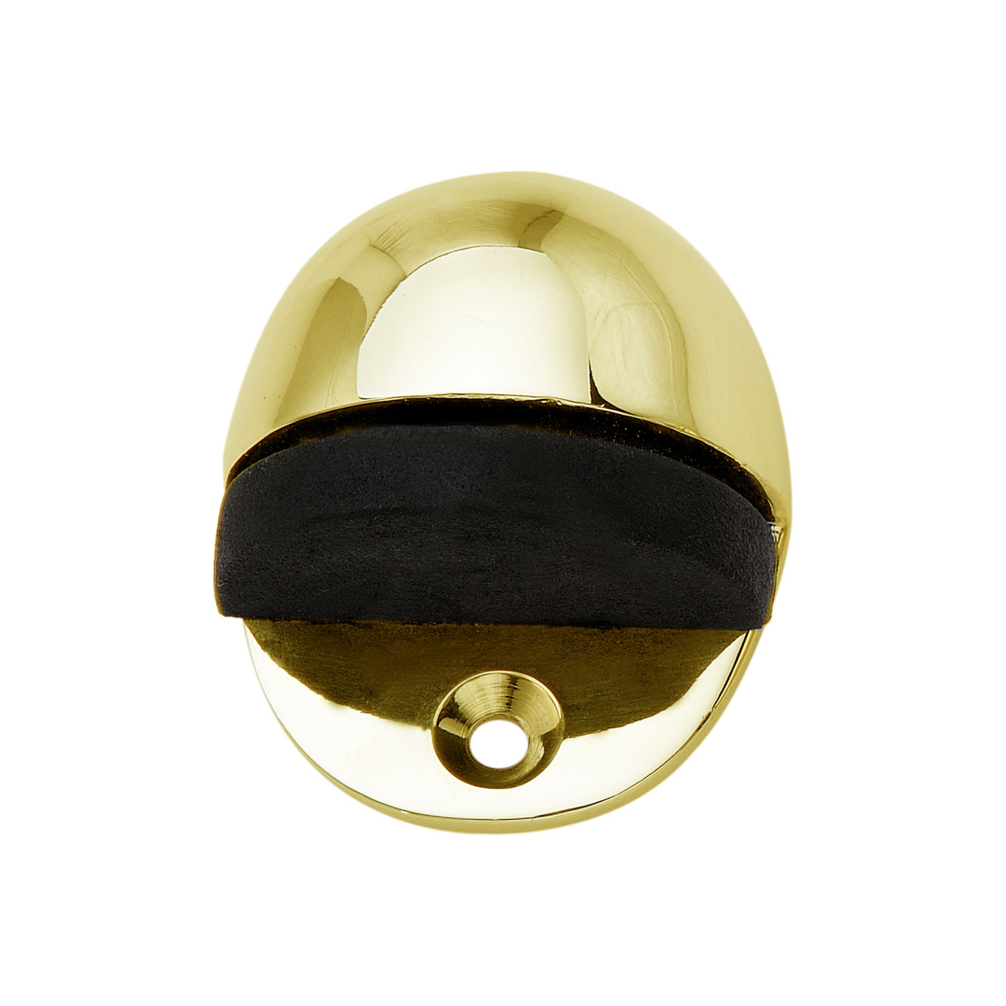 Brass effect Brass Floor-mounted Door stop