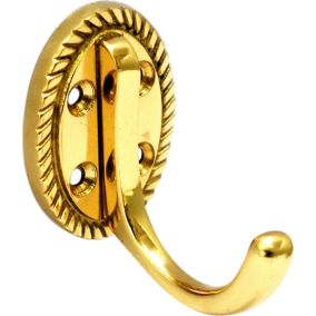 Brass effect Metal Single Georgian Hook