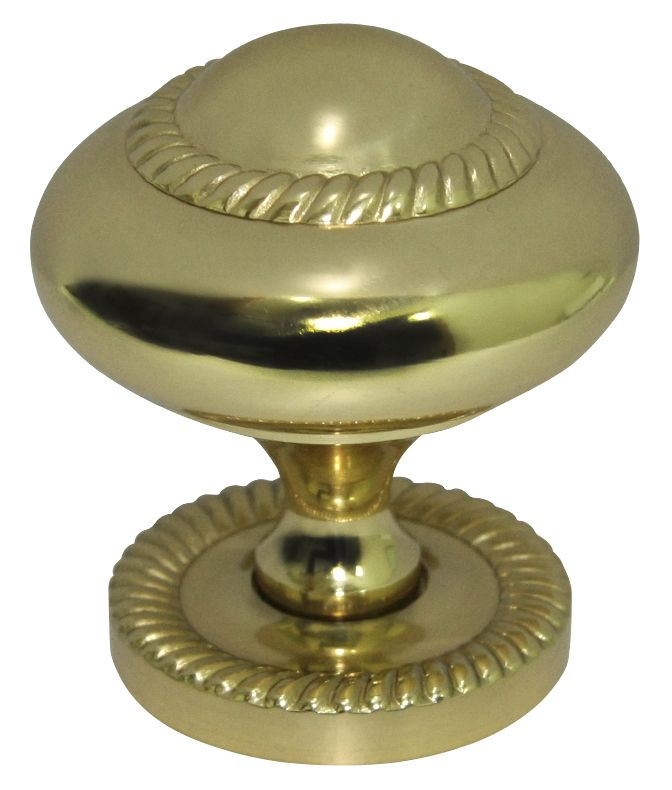 Brass effect Round Furniture Knob (Dia)38mm