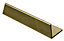 Brass Equal L-shaped Angle profile, (L)1m (W)10mm
