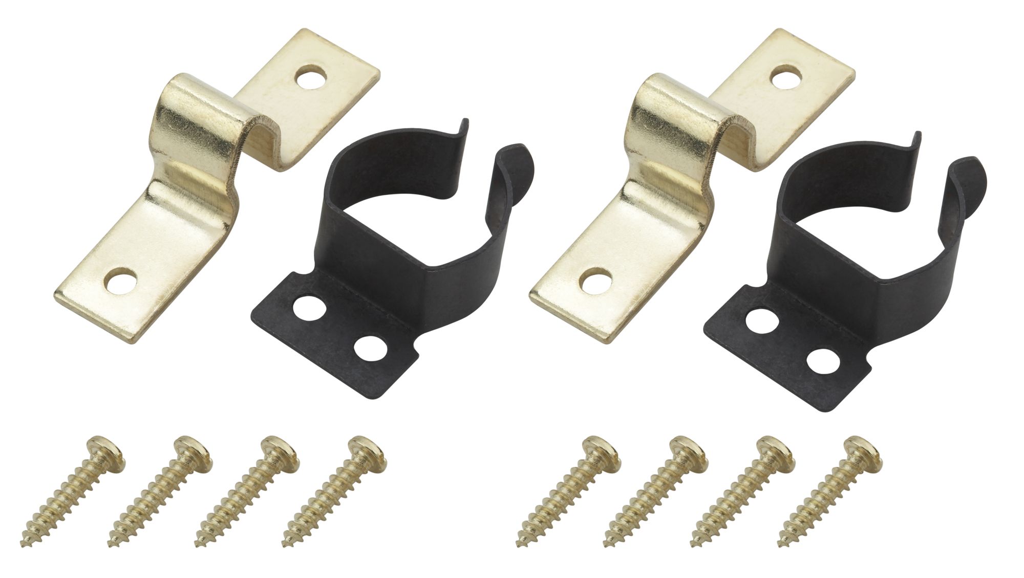 Brass-plated Carbon steel Cabinet catch, Pack of 2