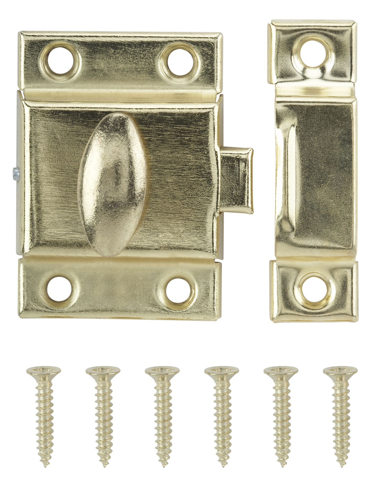 Brass-plated Carbon steel Cabinet catch