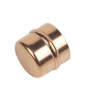 Brass Stop end, Pack of 2