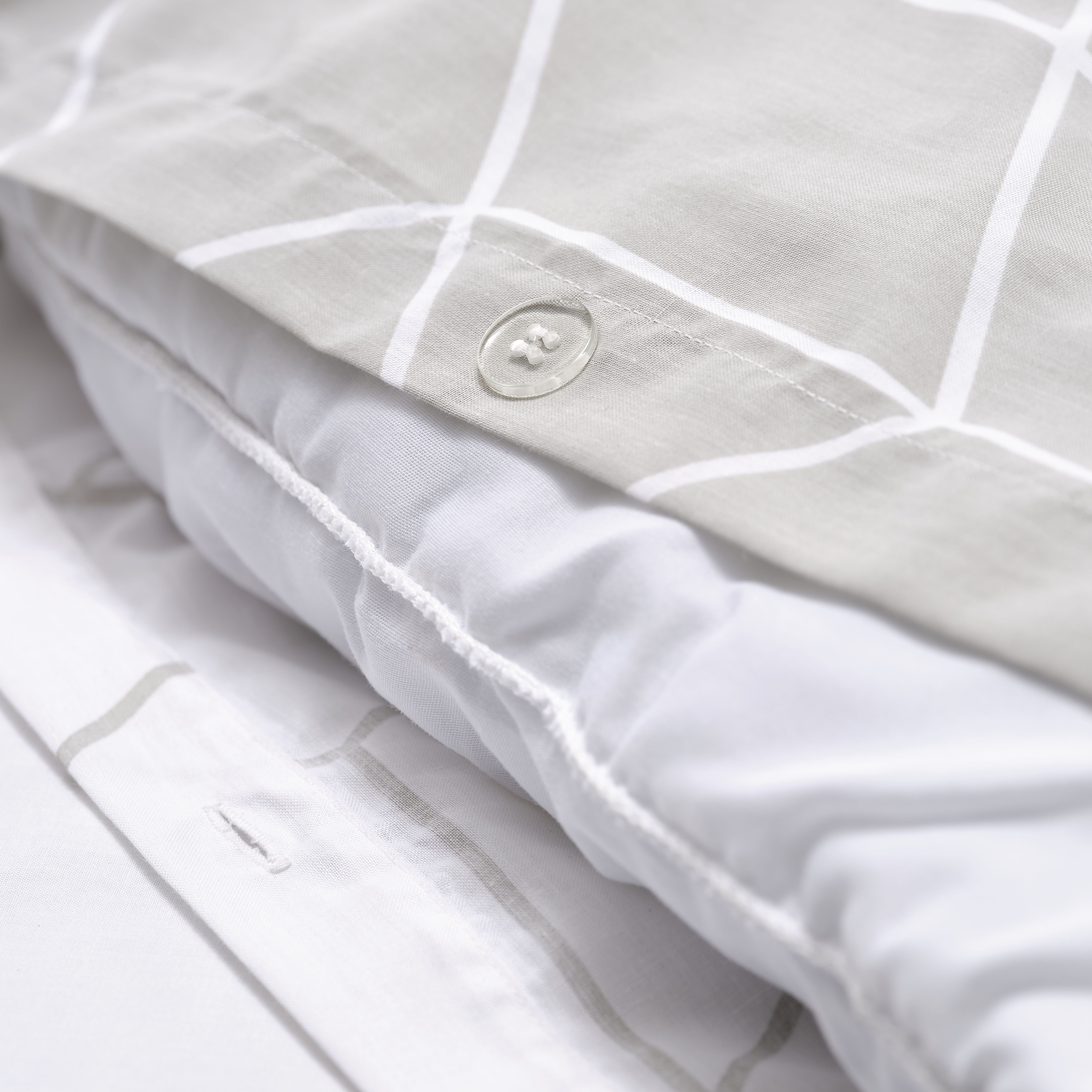 Braxton Geometric Grey Single Duvet cover & pillow case set