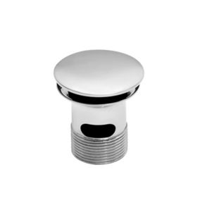 Bristan Chrome-plated Chrome effect Slotted Click clack Basin Waste (Dia)31.75mm - (Dia)32mm