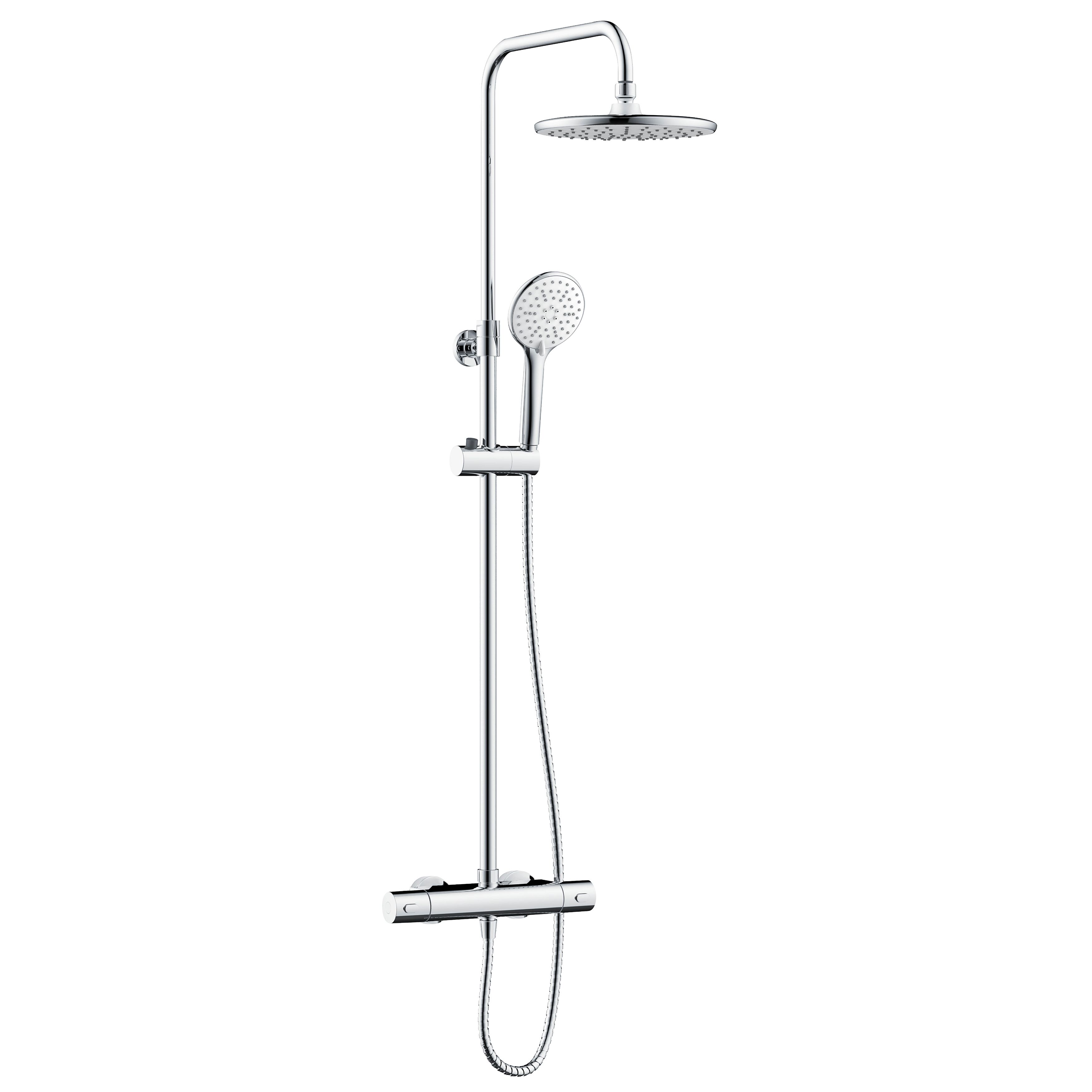 Bristan Divine Gloss Chrome effect Wallmounted Thermostatic Mixer