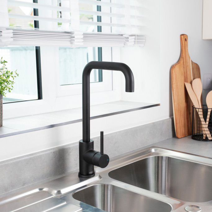 Bristan Dorado Black Kitchen Mixer Tap