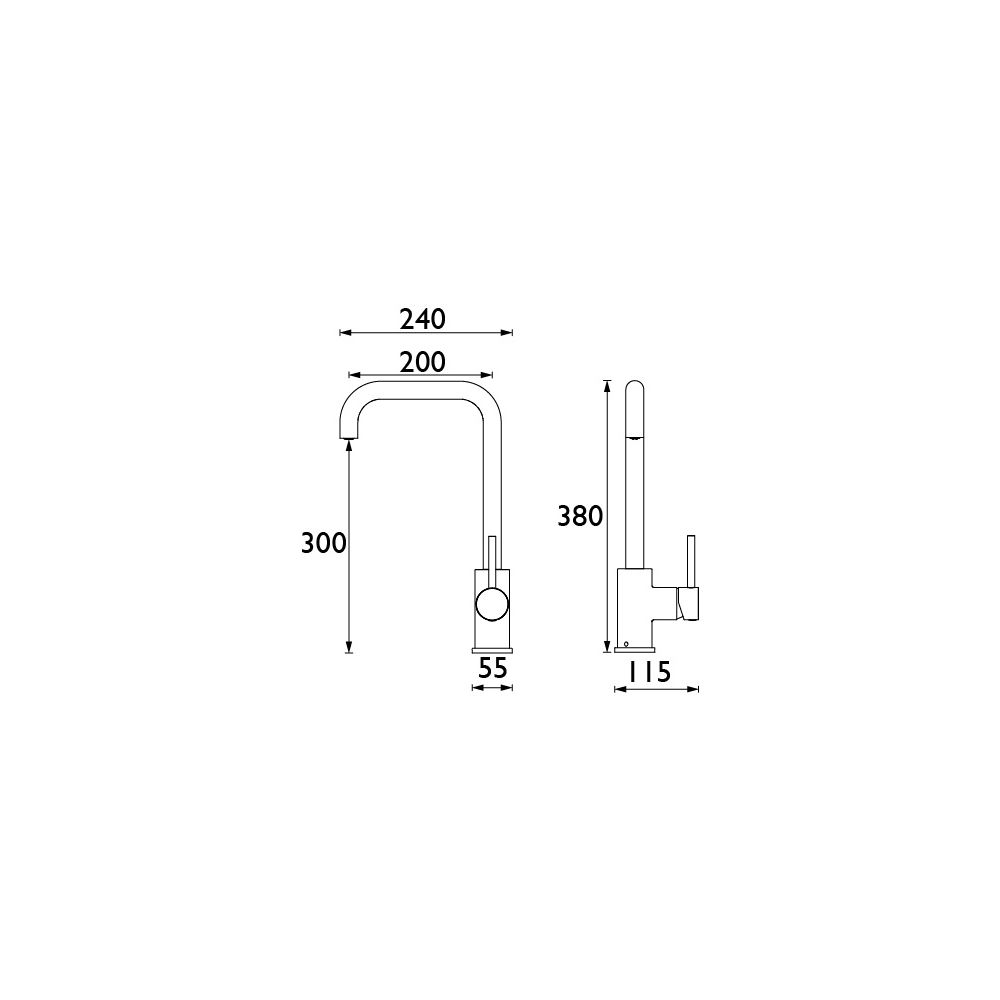 Bristan Dorado Chrome effect Kitchen Mixer Tap