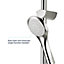 Bristan Invigor Gloss Chrome effect Wall-mounted Thermostatic Mixer shower
