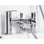 Bristan Invigor Standard Chrome effect Deck-mounted Manual Bath Shower mixer Tap