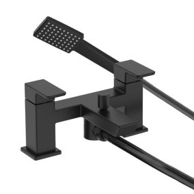 Bristan Noctis Black Deck-mounted Manual Double Deck Shower mixer Tap