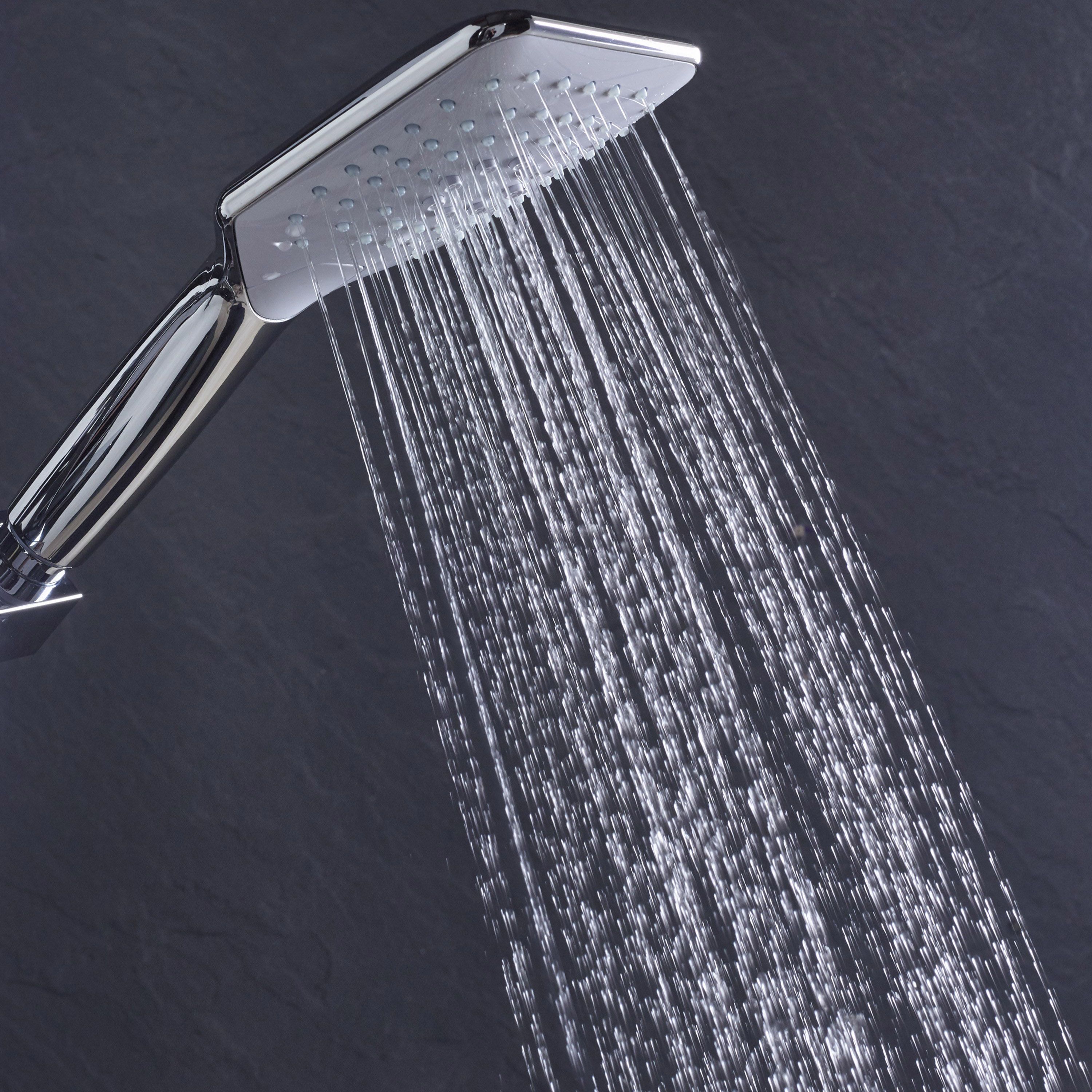 Bristan Noctis Gloss Chrome effect Wall-mounted Thermostatic Mixer Multi head shower