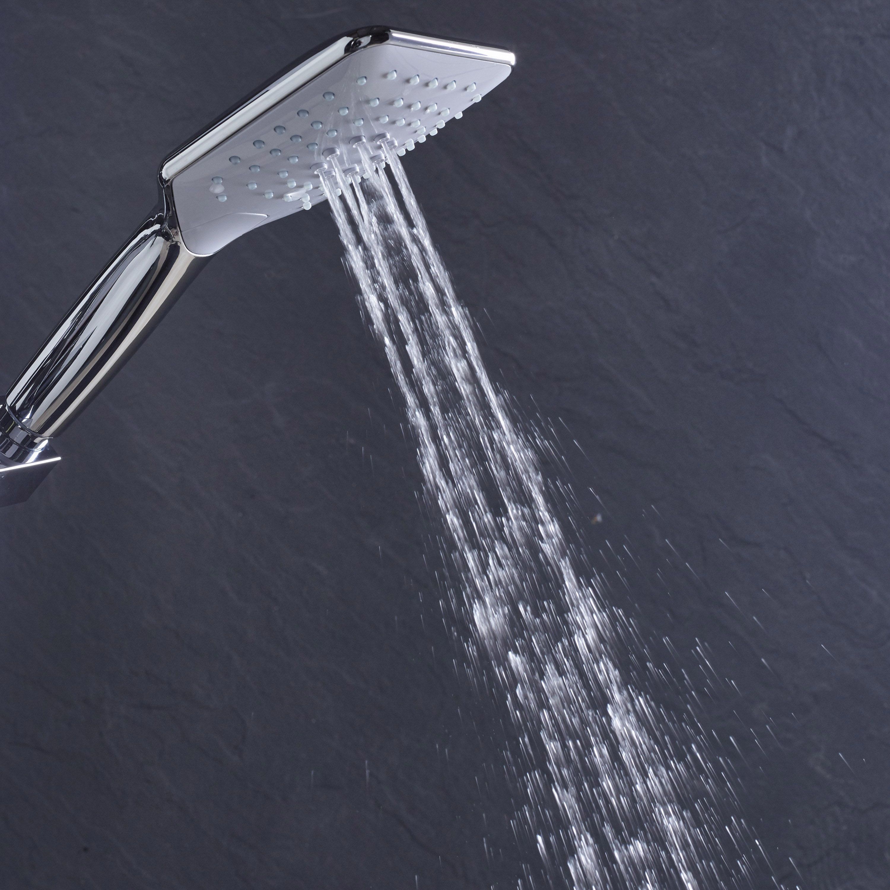 Bristan Noctis Gloss Chrome effect Wall-mounted Thermostatic Mixer Multi head shower