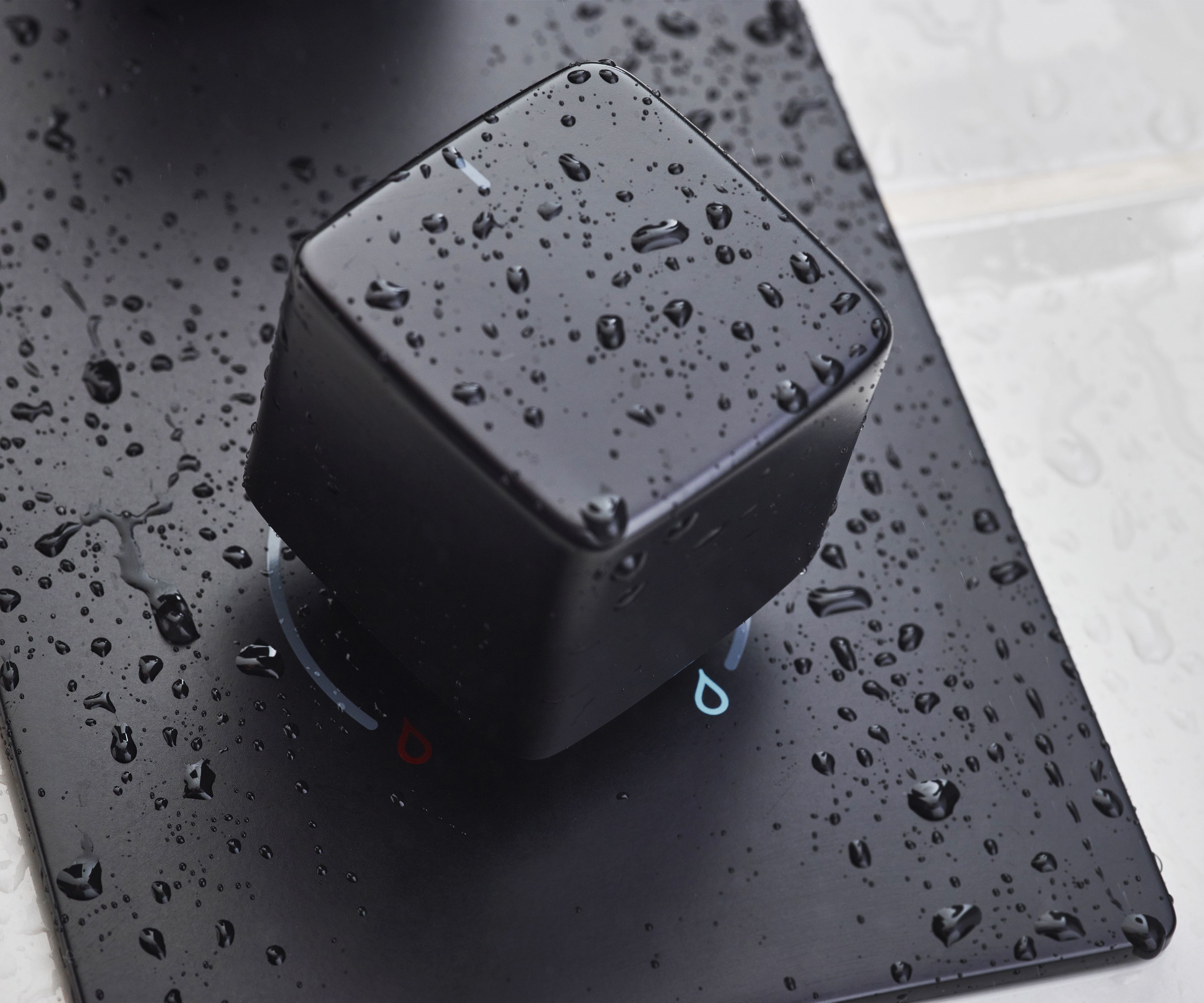 Bristan Noctis Matt Black Wall-mounted Thermostatic Mixer Multi head shower