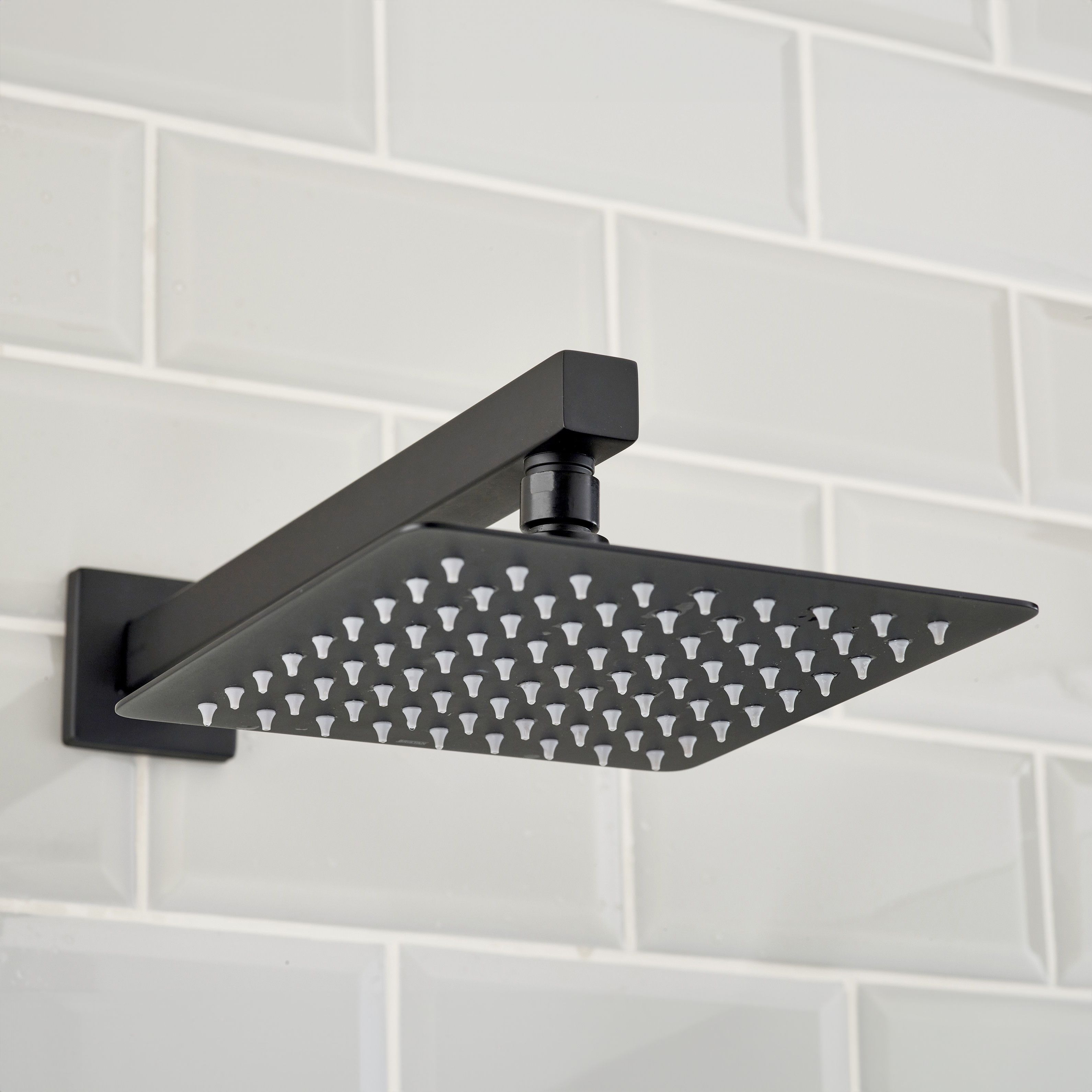 Bristan Noctis Matt Black Wall-mounted Thermostatic Mixer Multi head shower