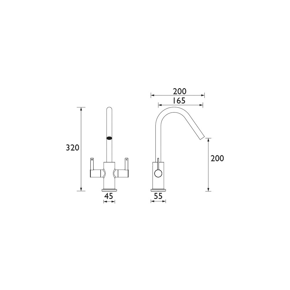 Bristan Pictor Chrome effect Kitchen Mixer Tap