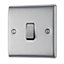 British General Steel 10A 2 way 1 gang Raised Light Switch
