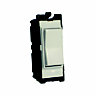 British General White 10A 1 gang Raised square Retractive switch