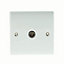 British General White Low profile Coaxial socket of 1