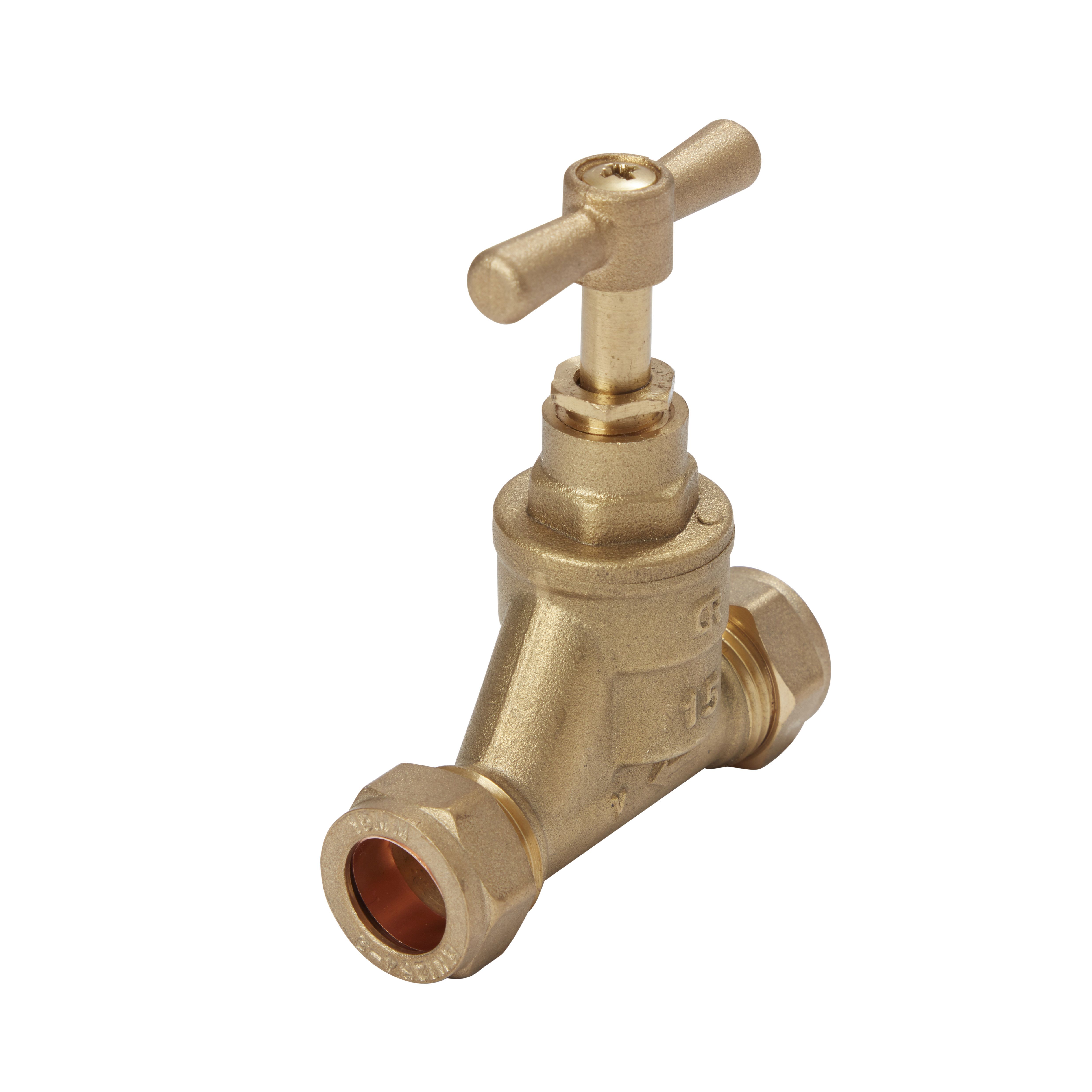 Plumbsure Brass Compression Equal Tee (Dia) 15mm x 15mm x 15mm, Pack of 10