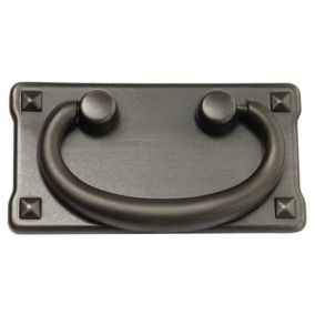 Bronze effect Zinc alloy Oval Gate Pull handle