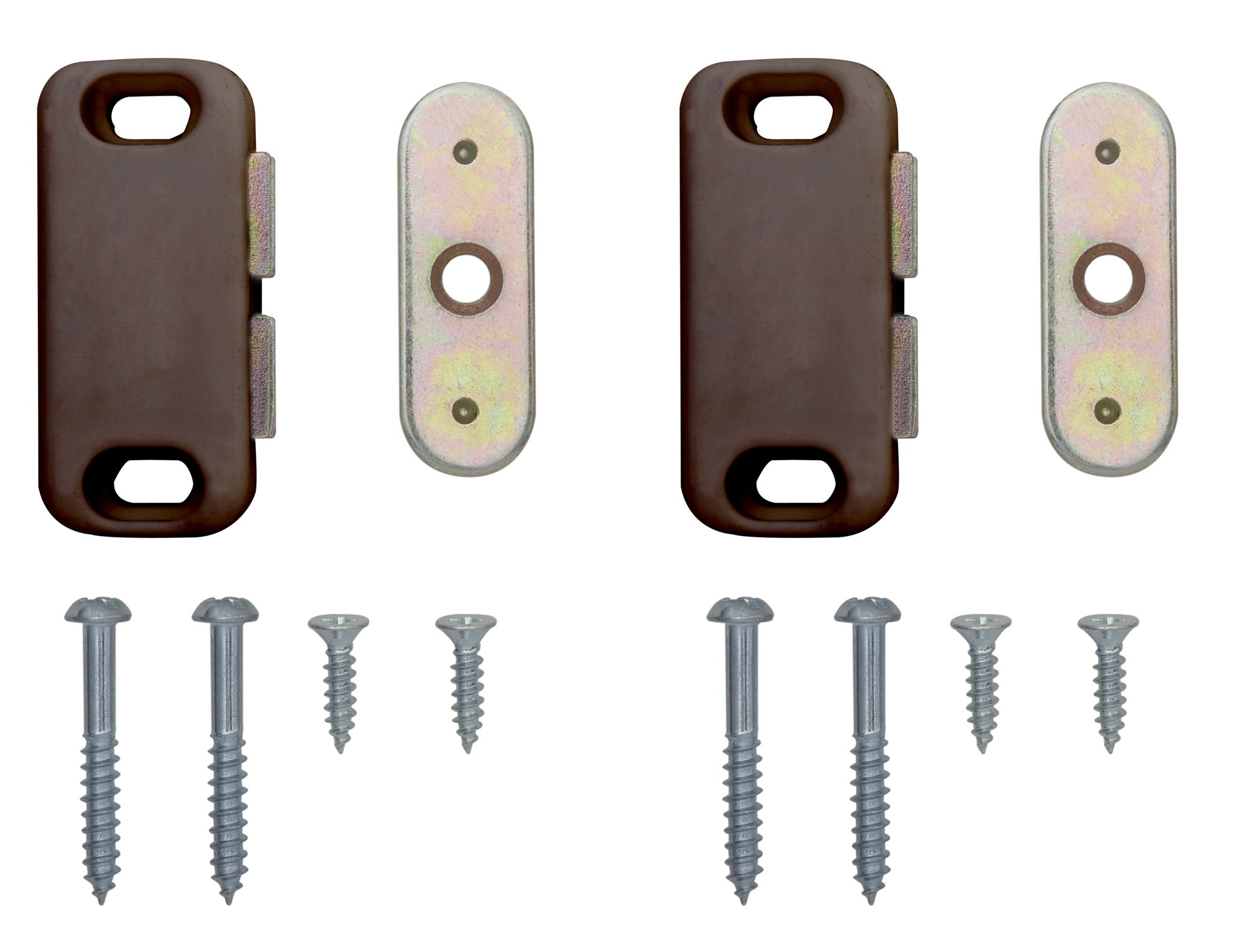 Brown Carbon steel Magnetic Cabinet catch, Pack of 12