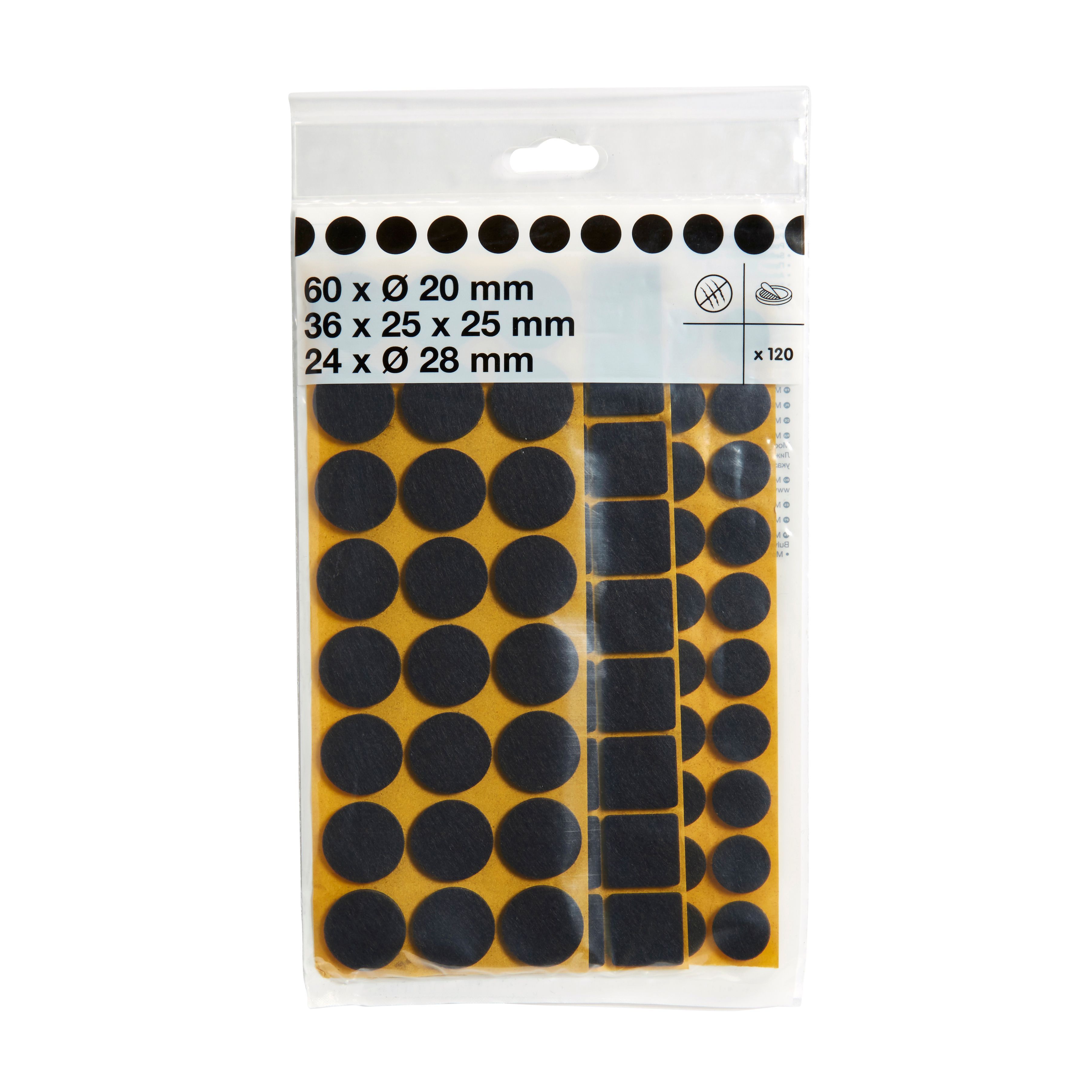 Brown Felt Protection pad, Pack of 120