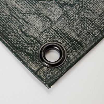 Brown & green Tarpaulin, (L)10m (W)6m