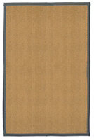 Brown, grey Herringbone weave Rug 200cmx135cm