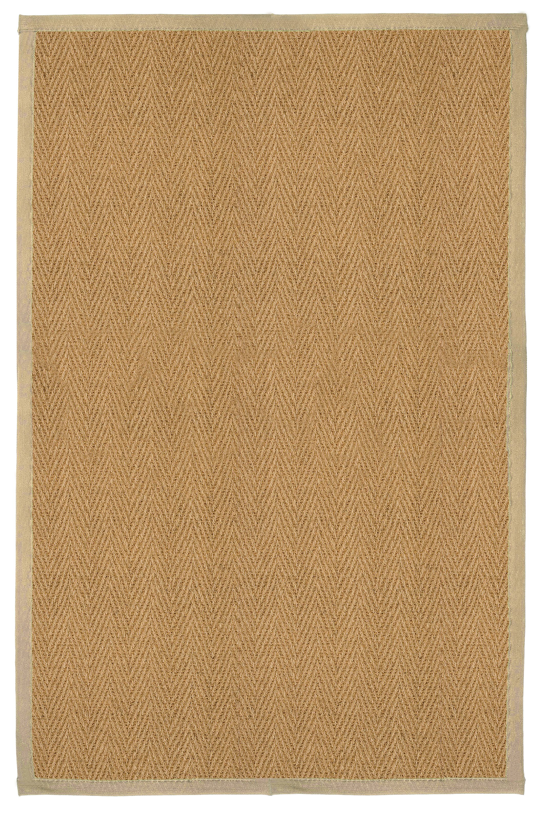 Brown Herringbone weave Rug 200cmx135cm