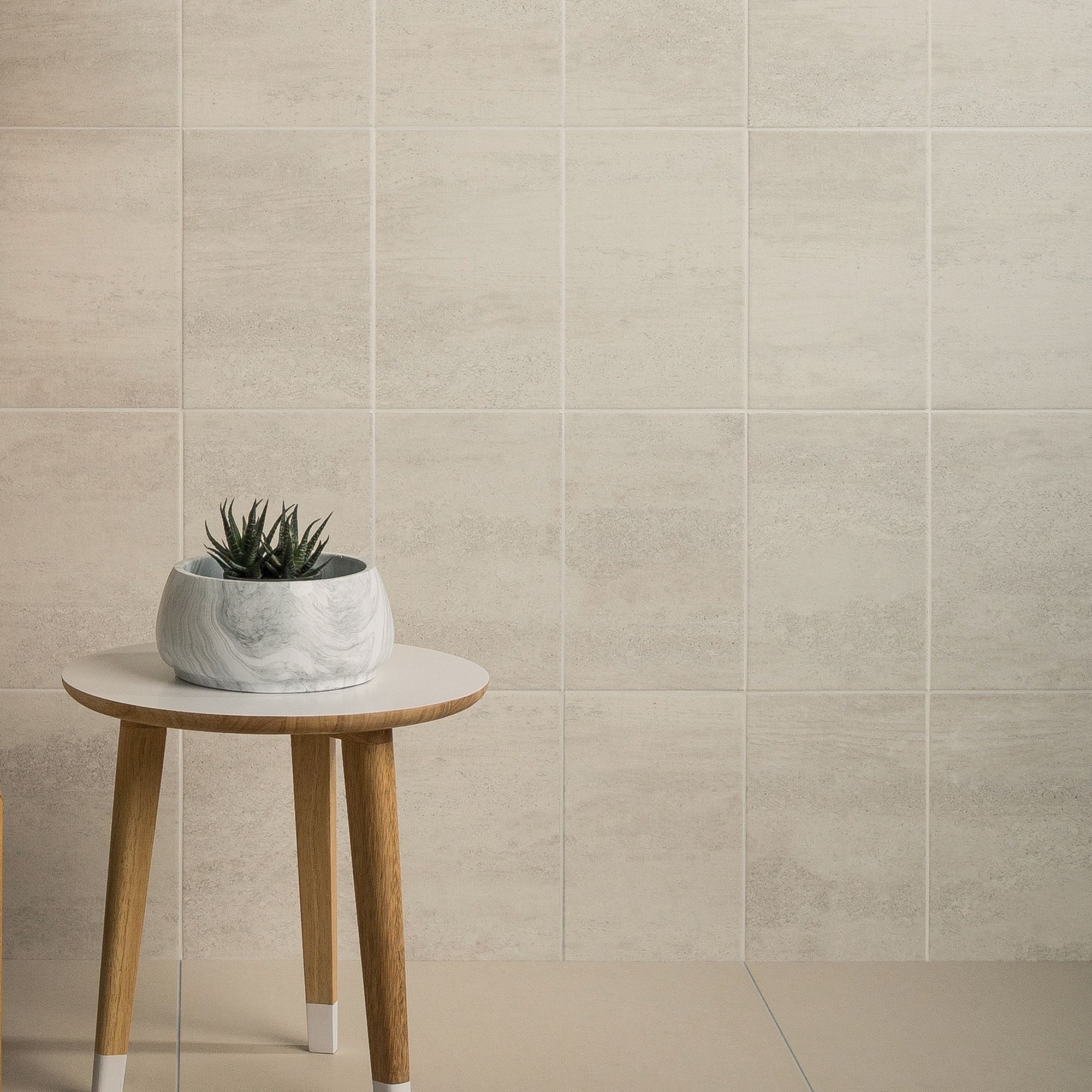 Brown Matt Textured Stone effect Ceramic Wall Tile, Pack of 17, (L)300mm (W)200mm