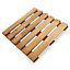 Brown Pine Deck tile (W)400mm, Pack of 4