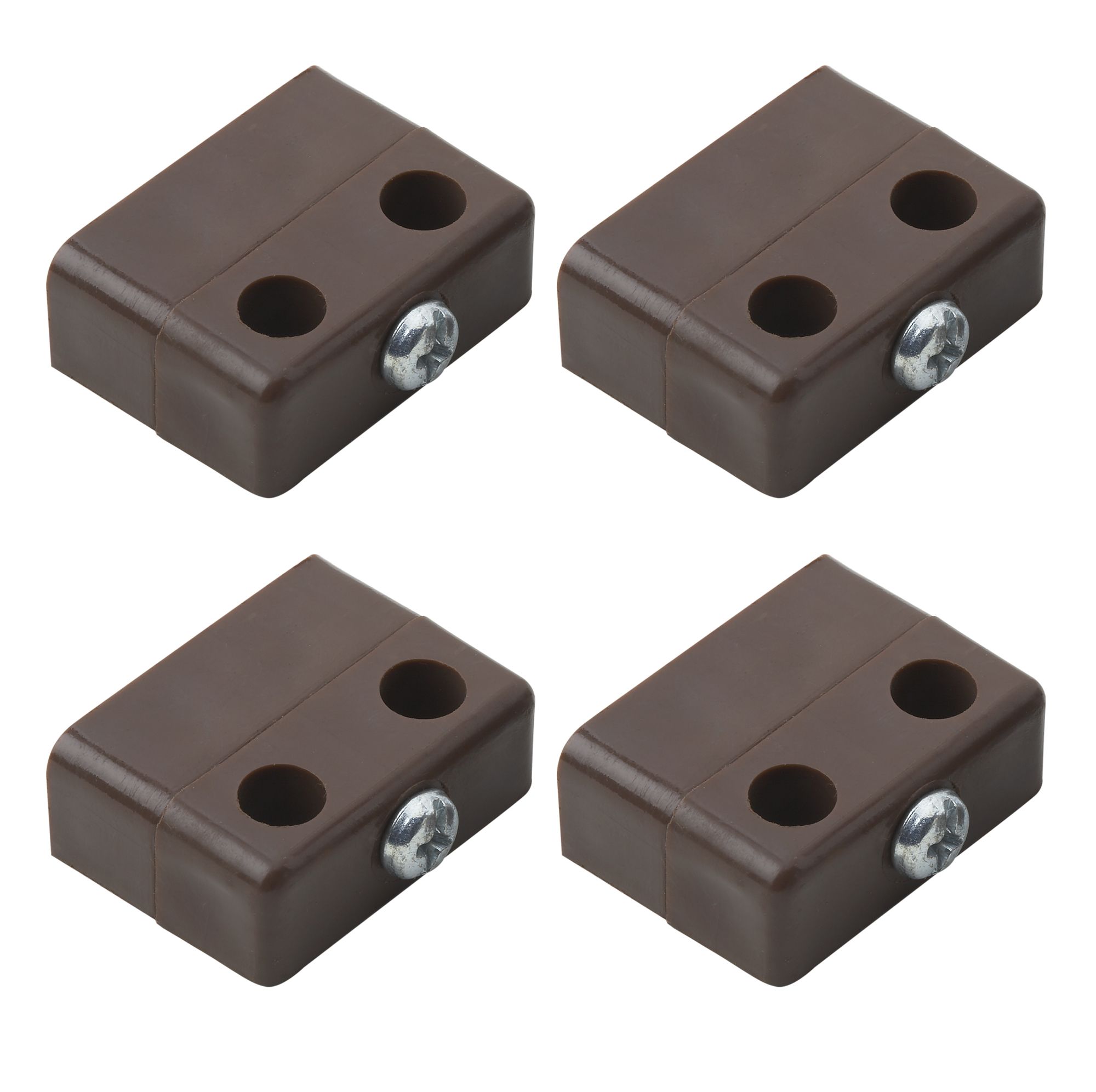 Brown Polypropylene (PP) Assembly joint (L)36mm, Pack of 4