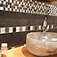 Bruges Grey Crackle effect Glass Mosaic tile, (L)300mm (W)300mm