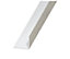 Brushed effect Anodised Aluminium Equal L-shaped Angle profile, (L)1m (W)15mm