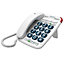 BT 200 big button White Corded Telephone