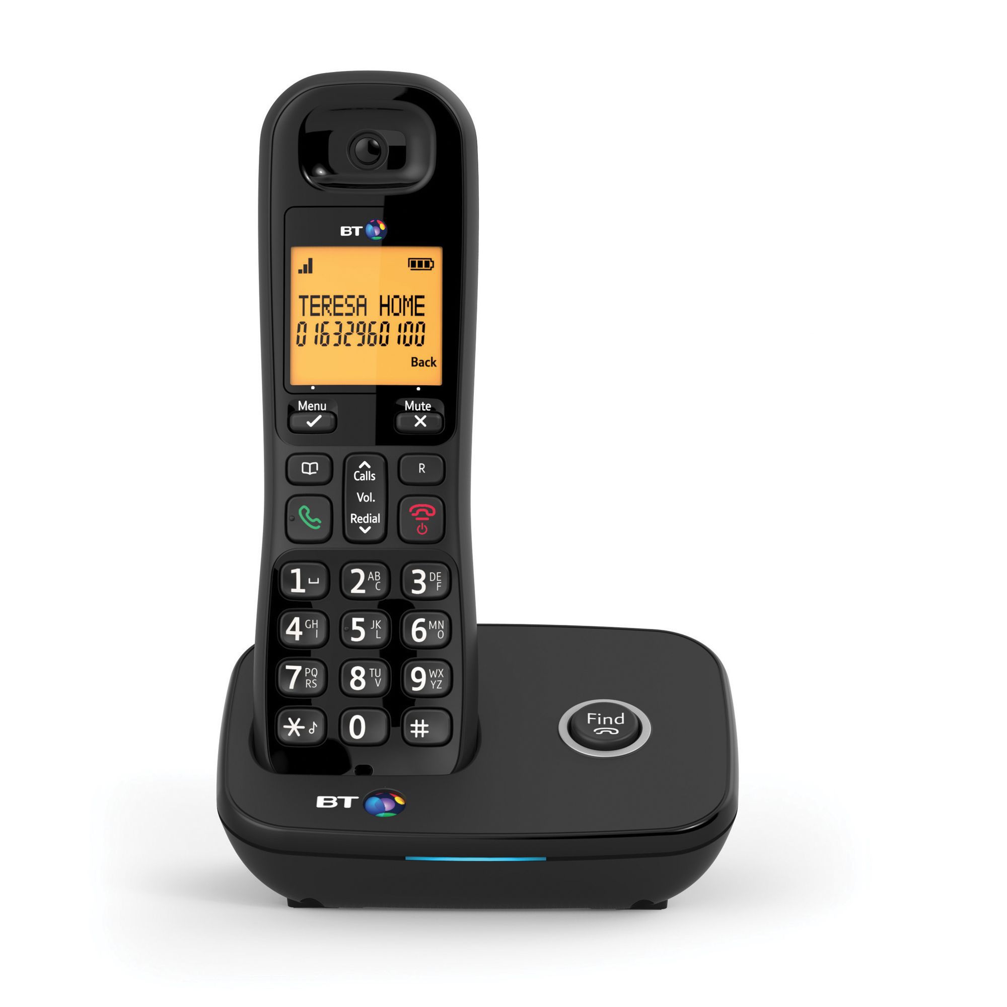 BT Everyday DECT Black Cordless Telephone with Nuisance call blocker