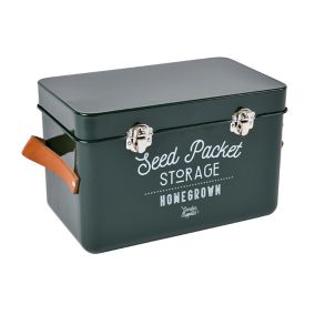 Burgon & Ball Seed packet Green Storage tin