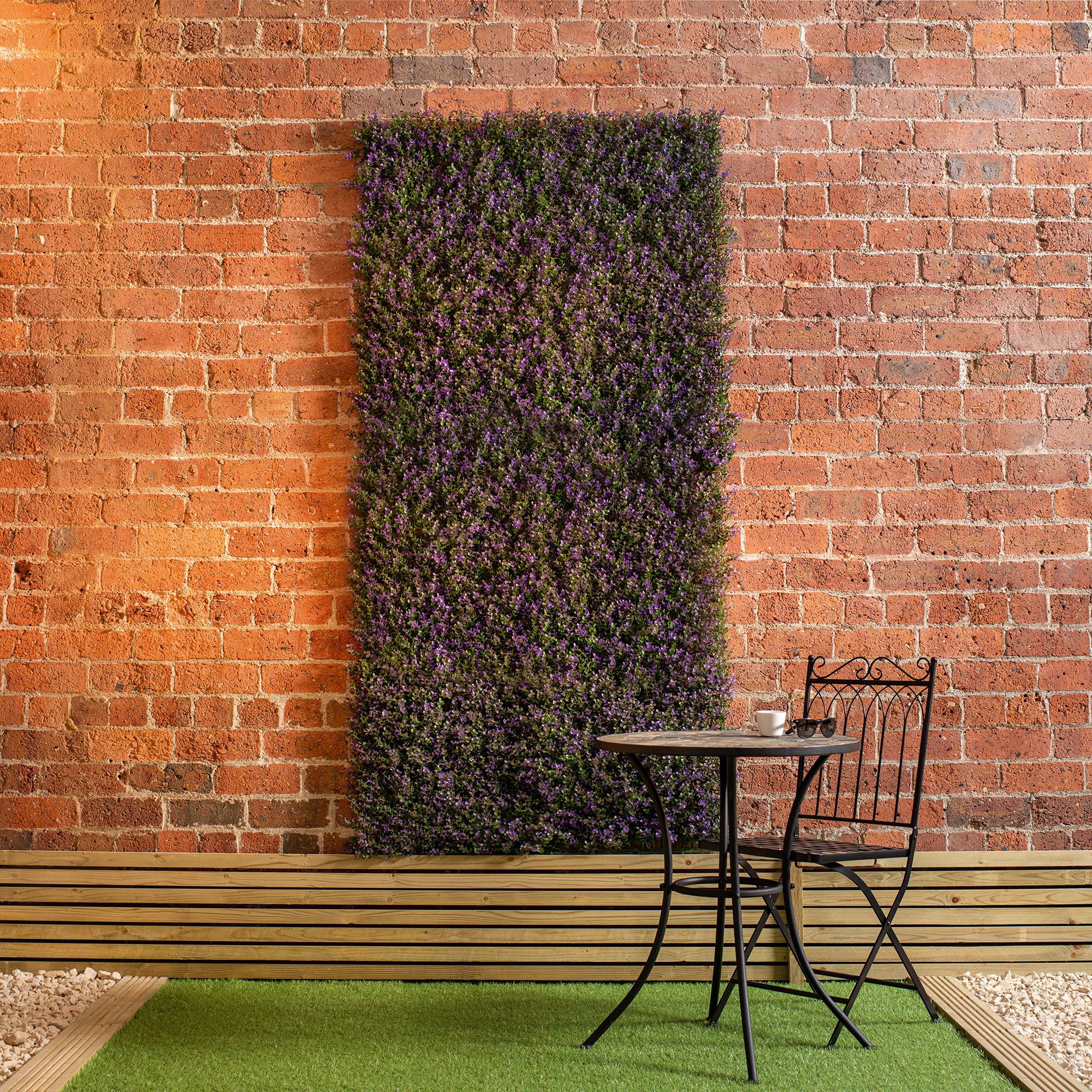 Buxus Square Artificial plant wall, (H)1m (W)1m