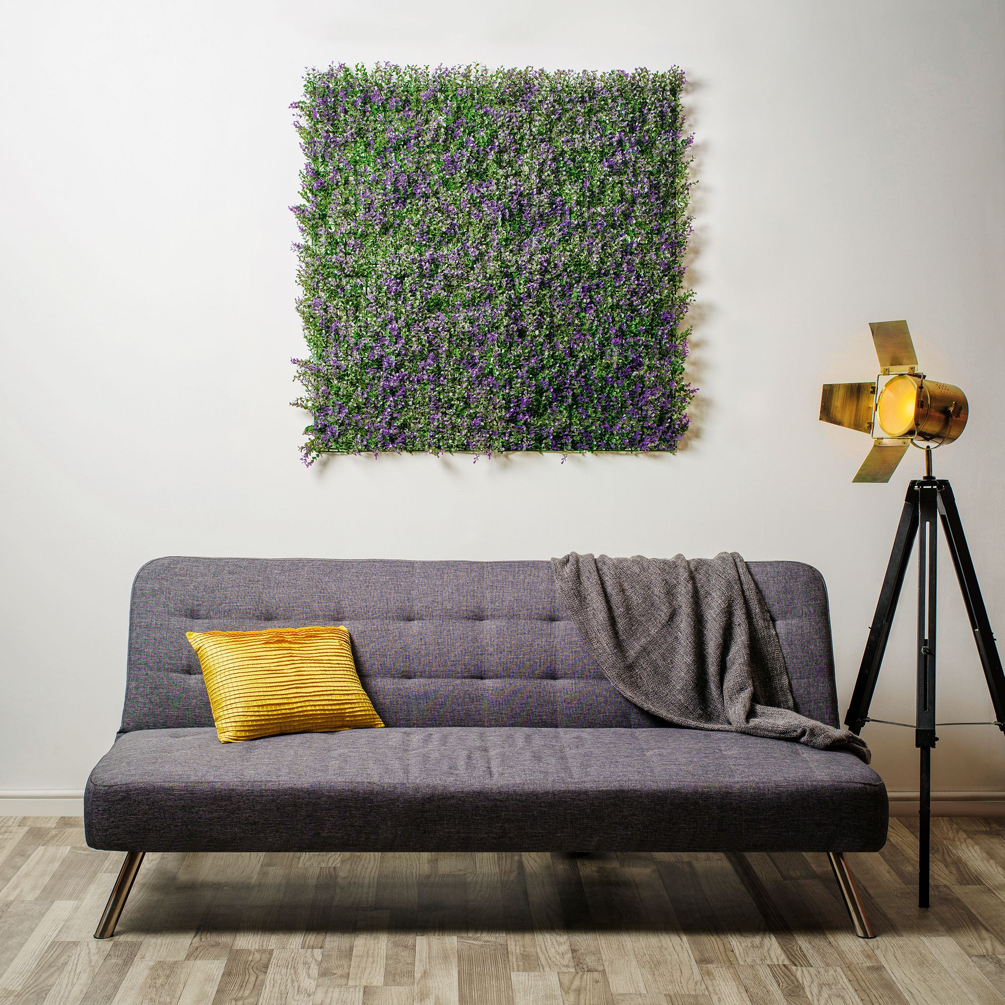 Buxus Square Artificial plant wall, (H)1m (W)1m