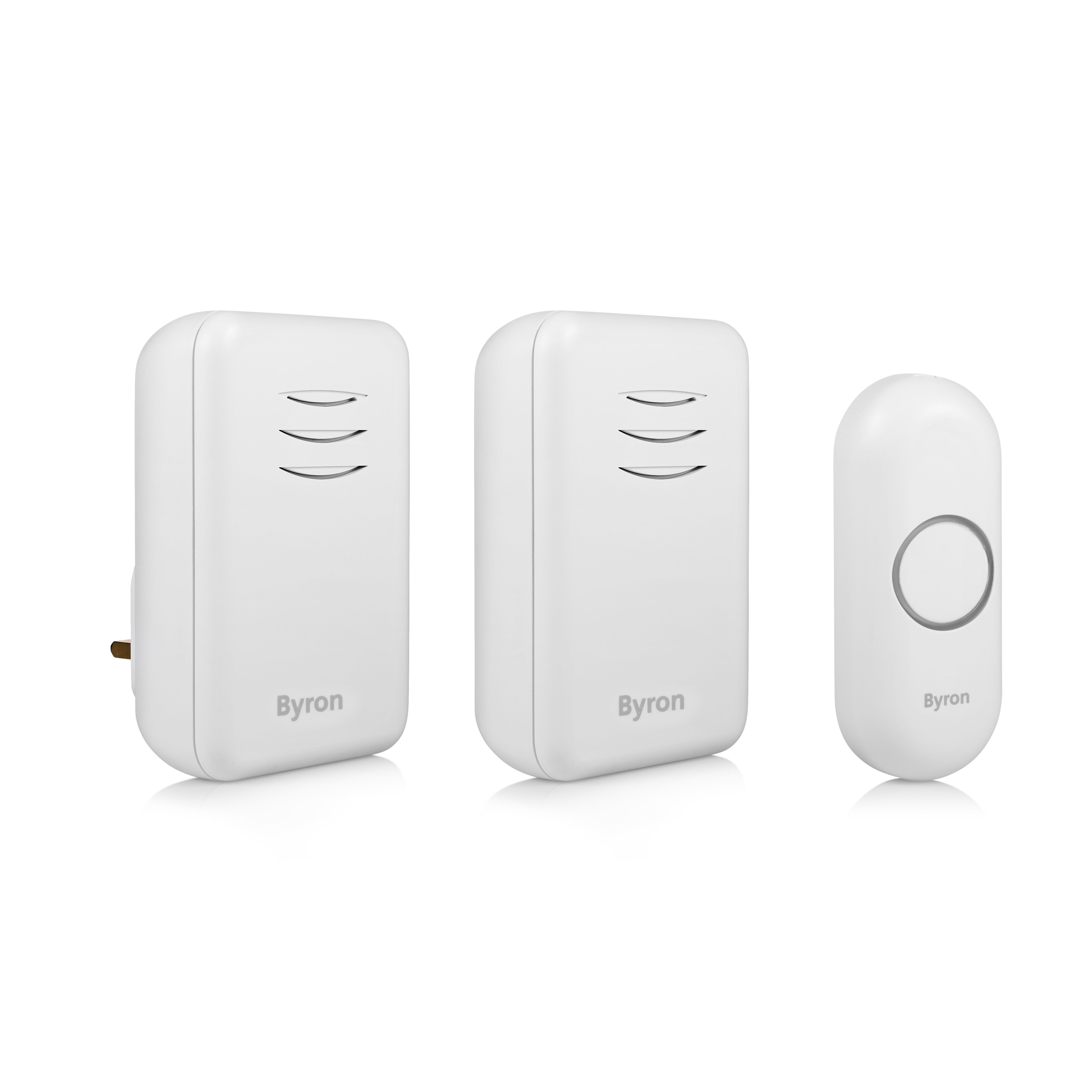 Byron 314 White Wireless Battery & mains-powered Door chime kit DBY-22314BS-KF