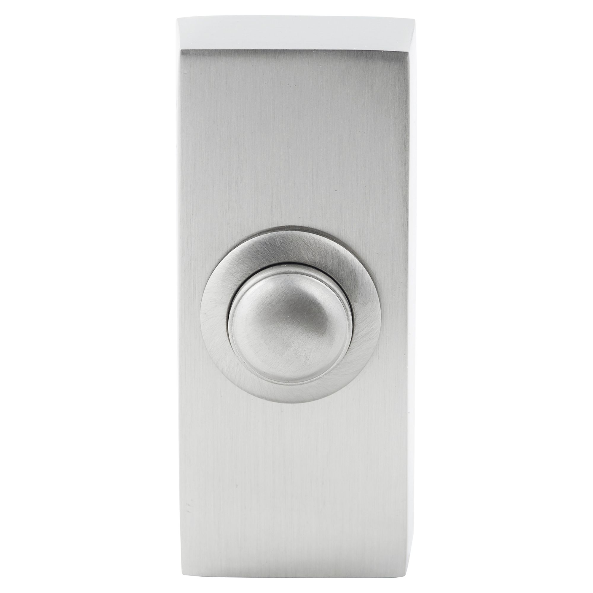 Byron Brushed Nickel effect Wired - 2 wires Bell push