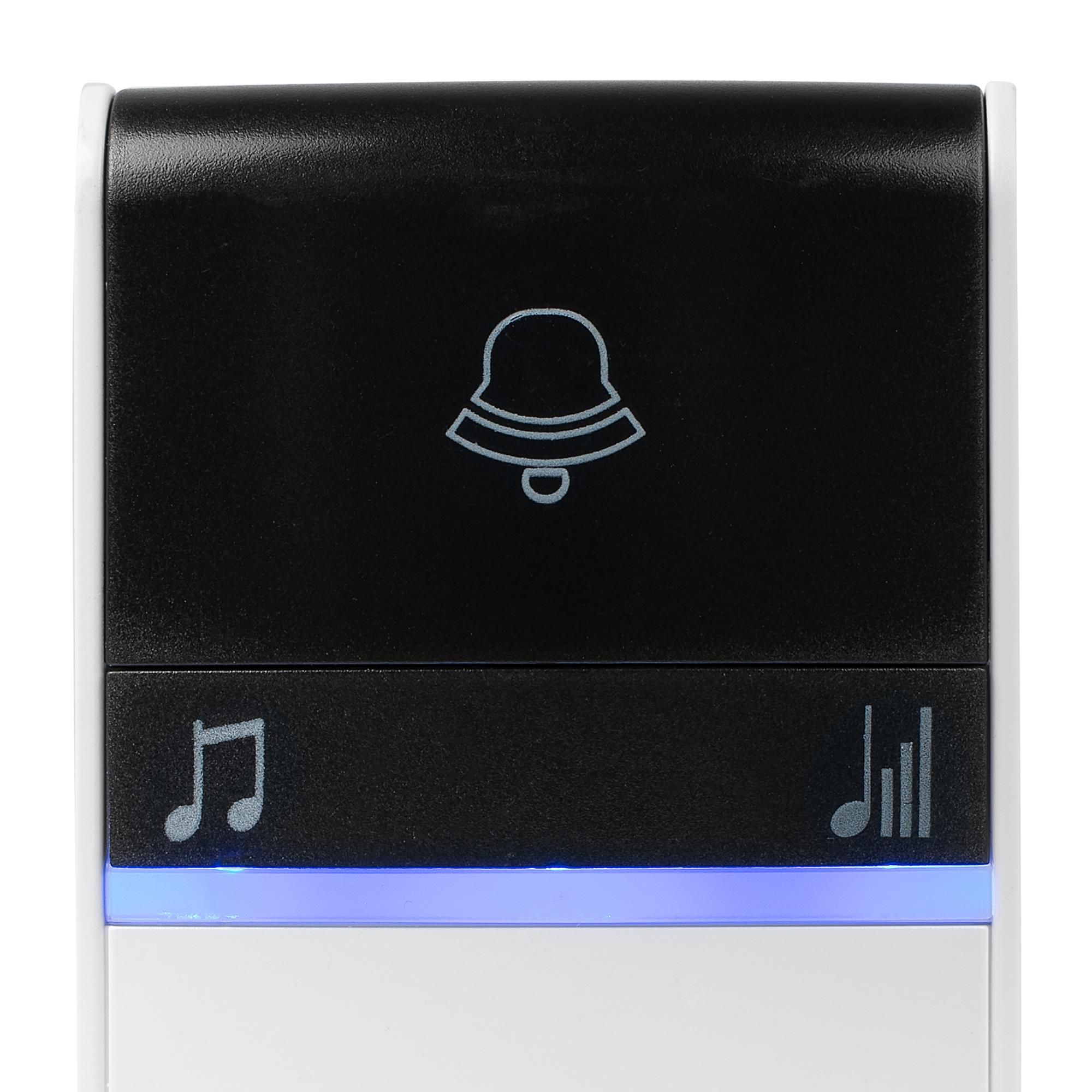 Byron Kinetic White Wireless Door chime, Set of 3