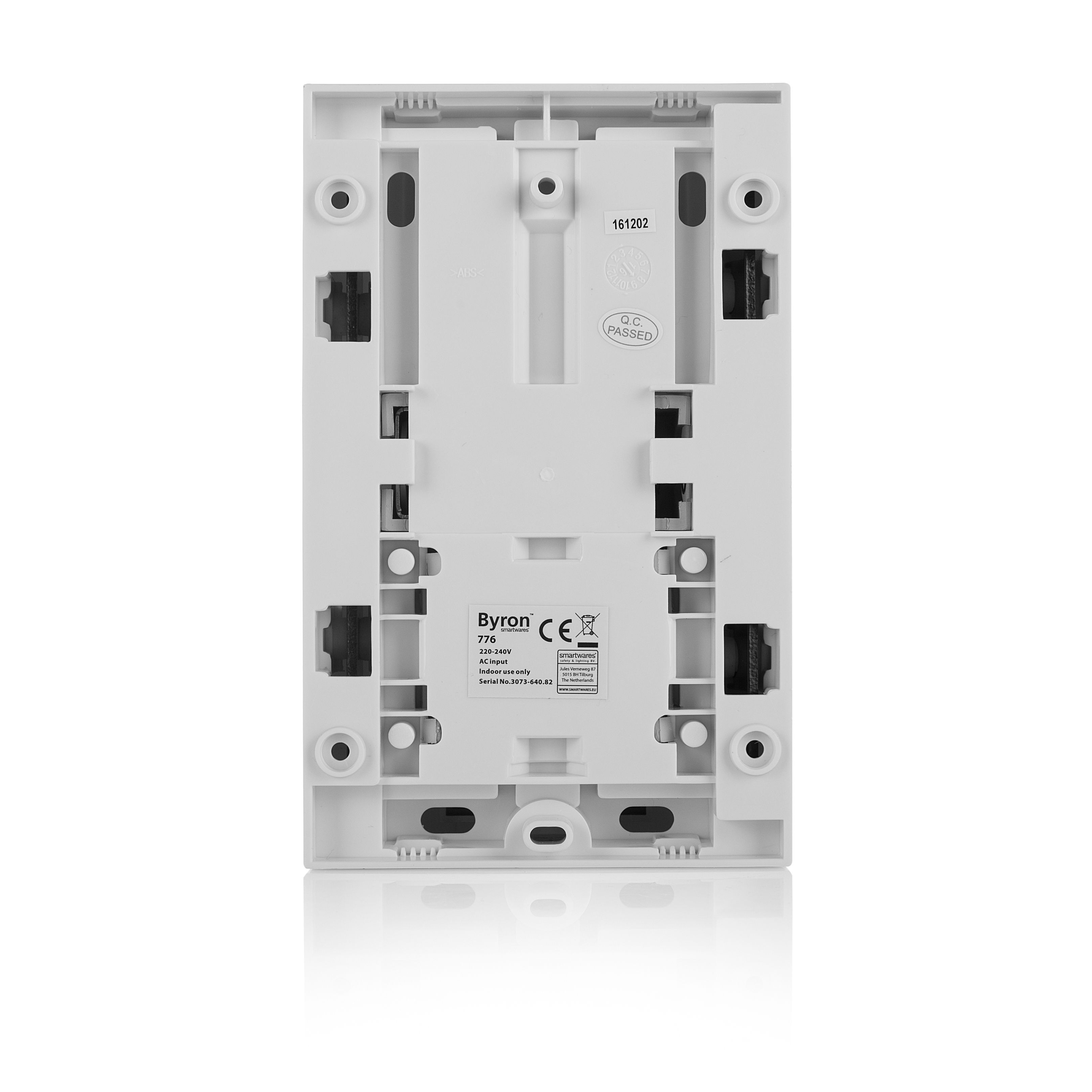Byron White Wired Mains-powered wired door chime