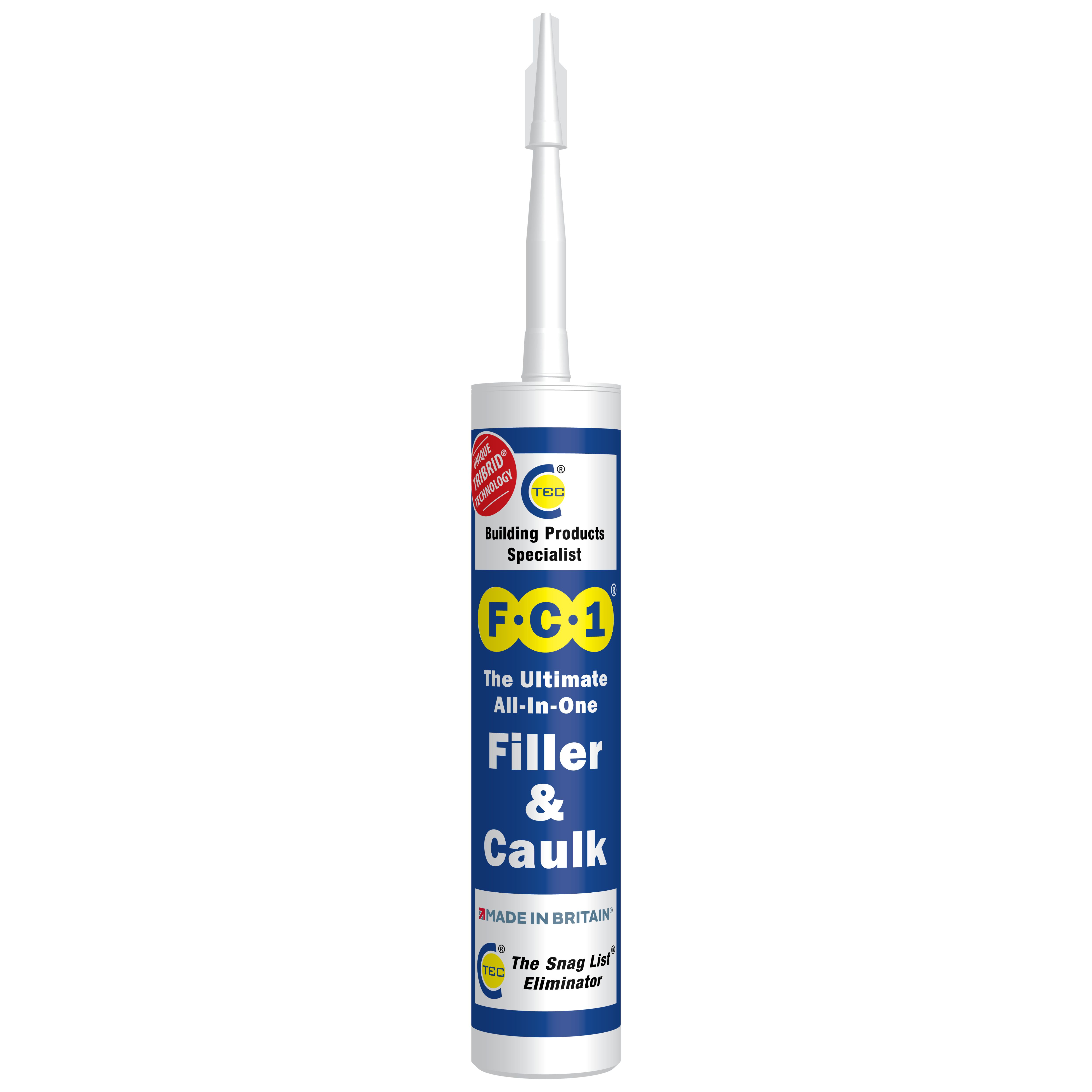 C-Tec FC1 All-In-One White Filler & caulk 310ml