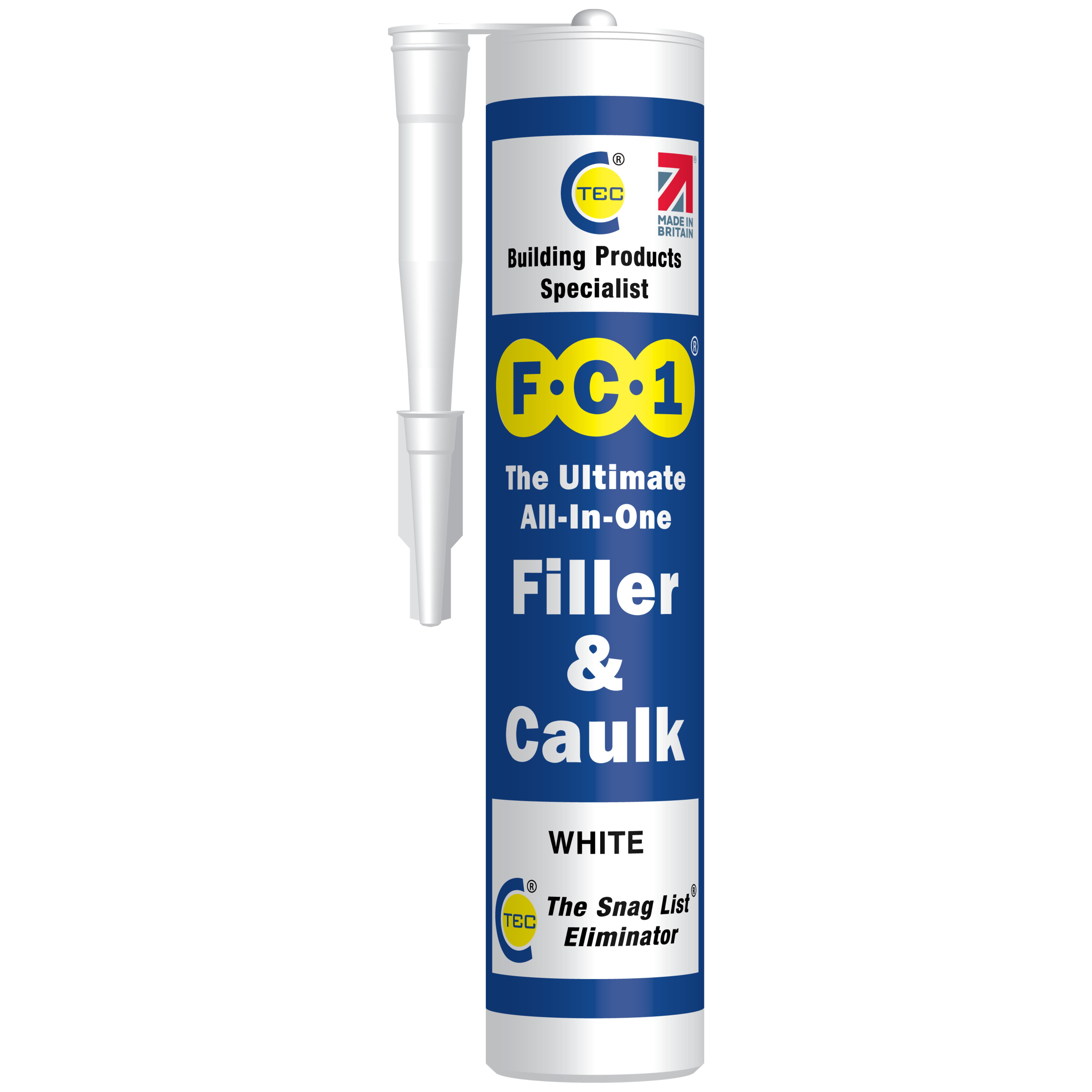 C-Tec FC1 All-In-One White Filler & caulk 310ml